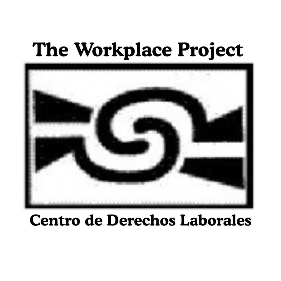 Logo for Workplace Project, Centro de Derechos Laborales in Hempstead NY Advocacy group marching for humanity and ICE removal in Hempstead, Long Island.